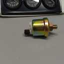 3-in-1 Triple Gauge Kit - Oil Pressure, Voltage & Water Temperature Gauges for Cars Black