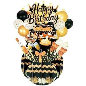 Amorista Funny Pop Up Birthday Card, Happy 3D Pop Up Birthday Gifts for Men Women, Celebration Cards for Daughter, Son, Mom, Dad, Friend, 2 Pack