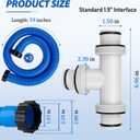 Pool Connector Hose Kit - for Intex Above Ground Pool Hose 1.5" Joint Connector Replacement
