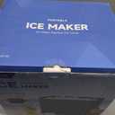 Countertop Ice Makers Machine, Portable Ice Machine Producing 9 Ice Cubes Within 6 Mins, Bullet Ice Available in Two Sizes(S/L), Compact Mini Ice Maker Appliance for Home Kitchen Camping (Somber)