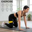 Soulchen 3 Pcs Hip Core System Resistance Bands 20/40/60 Lbs Loop Booty Glute Bands for Working Out to Stretch Strengthen Legs Hips Exercise Equipment for Women Men Adults