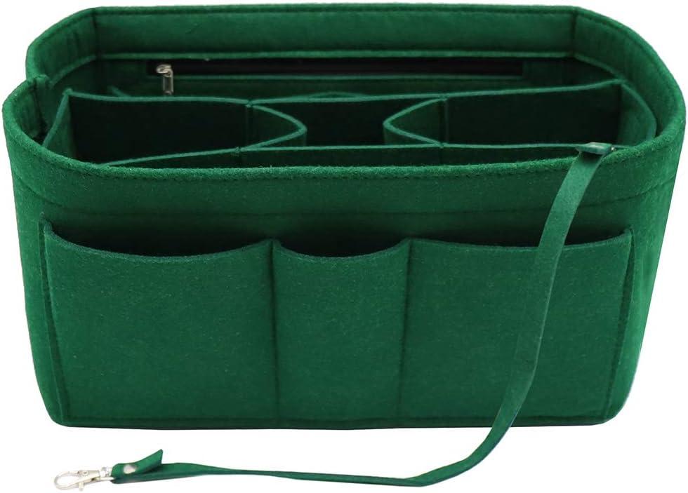 LEXSION Felt Insert Bag Organizer Bag In Bag For Handbag Purse Organizer Fits Speedy Neverful (Green)
