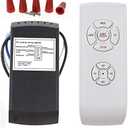 LPHUMEX Universal Ceiling Fan Remote Control Kit, 3-in-1 AC Motor Ceiling Fan Light Timing & Speed Remote, for Hunter/Harbor Breeze/Westinghouse/Honeywell/Other Ceiling Fan lamp