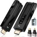 Beyn Wireless HDMI Transmitter and Receiver,2026 Upgraded LED Display,4K Decode & 1080P Output,Plug and Play Wireless HDMI Extender,Compatible with PC/Laptop/Camera/HDTV/Projector/TV Box (Black)