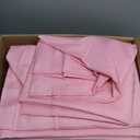 6-Pack Pink Tablecloths for Rectangle Tables, 90 x 132 Inches, Stain-Resistant Polyester Fabric for 8 Foot Tables - Washable Table Covers for Weddings, Banquets, Birthday Parties, Events