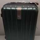 Hanke 20 Inch Carry On Luggage 22x14x9 Airline Approved Lightweight PC Hard Shell Suitcases with Wheels Travel Luggage Rolling Suitcase Travel Luggage Bag for Weekender (Blackish Green)