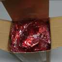 50 FT Red Valentines Day Decor Heart Tinsel Garland Valentines Day Decorations Metallic Glitter Hanging Garlands for Home Indoor Wedding Party Mantel Romantic Decor