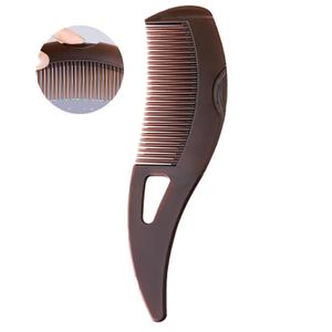 Dandruff Comb Fine Tooth Scalp Detox Comb Lice for Women, Men & Kids Stainless Steel Scalp Detoxing, Sweep & Massage Hair Brush Tool for Hair Care (Brown)