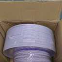 PULOTE 100PCS Purple Plastic Plates Disposable - Include 50 Dinner / 50 Dessert Plates Heavy Duty for Party, Wedding&Easter