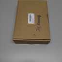 Hoolerry 37 Pcs Lighted DIY Crochet Christmas Tree Garland Knitted Handmade Xmas Tree Banner Decor Battery Powered Rustic Farmhouse Hanging Ornaments Yarn Pompoms Balls for Mantel Fireplace Wall Gift