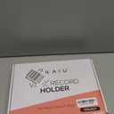 KAIU Vinyl Record Storage Holder - Stacks up to 30 Albums, 7 or 12 inch - Solid Wood Stand with Clear Acrylic Ends - Display Your Singles and LPs in This Modern Portable Rack Unit (Mini-Walnut)