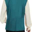 Century Star Pirate Vest Men - Renaissance Costume Men Medieval Viking Gothic Steampunk Sleeveless Halloween Costumes (Green, S)