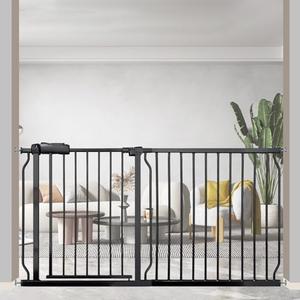 Vothco Extra Wide 57.5-62 Inch Large Baby Gates for Stairs, Doorways - No Drilling, Pressure Mounted Pet Gates for Kids & Dogs