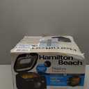 Hamilton Beach Cool Touch Electric Deep Fryer with Basket and Lid, 2 Liters / 8 Cups Oil Capacity, Adjustable Temperature, 1500 Watts for Fast Heat-up, viewing Window Easy to Clean, Black (35021)