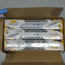 10 inch Ball Bearing Drawer Slides 6 Pairs (12pcs) - 100LB Capacity, Full Extension Side Mount Slides for Kitchen Cabinets, Wardrobes, Office Furniture (Silver 10inch)