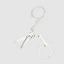 Kings County Tools Folding Sewing Scissors | Elegant and Useful Tool | Hand Crafted in Nogent, France | Includes Fitted Leather Case