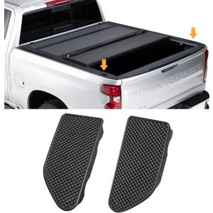 Moonlinks Bed Rail Stake Pocket Covers Compatible with GMC Sierra 1500/Chevy Silverado 1500 2019-2025 & Silverado/Sierra 2500/3500 HD 2020-2025 Truck Tonneau Covers Stake Holes Caps Plugs(2 PCS)