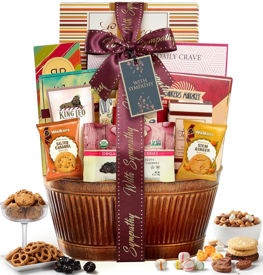 Broadway Basketeers Sympathy Gift Basket Sharing Your Heartfelt Condolences (EXP 12/17/26)