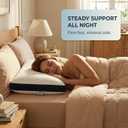 Extra Firm Pillow, Memory Foam Core Support for Side and Back Sleepers, Neck Alignment, Comfortable Loft, Washable Cover, Fits Standard Pillowcases, Designed to Hold Shape Night After Night, Large