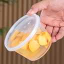 8 oz Clear Plastic Condiment Cups - 48-Pack with Lids, Airtight Small Food Containers, BPA-Free, Dishwasher Safe