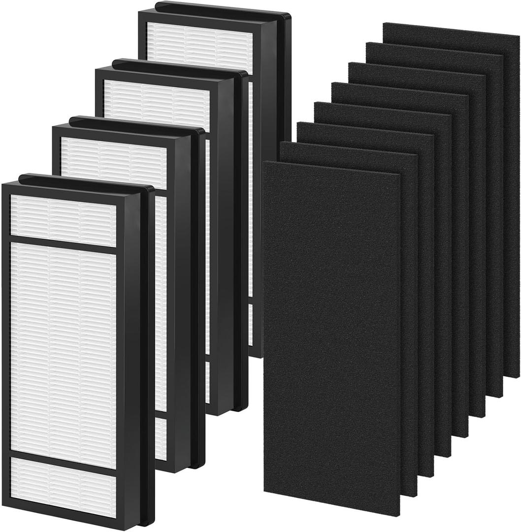 4 Packs HRF-H1 HRF-H2 True HEPA Replacement Filter H Compatible with Honeywell HPA050 HPA150 HPA060 HPA160 HHT055 HHT155 Air Cleaner Purifier with 8 pcs HRF-B1 Activated Carbon Pre-Filters 4 Packs HRF-H1 HRF-H2 True HEPA Replacement Filter H Compatible with Honeywell HPA050 HPA150 HPA060 HPA160 HHT055 HHT155 Air Cleaner Purifier with 8 pcs HRF-B1 Activated Carbon Pre-Filters