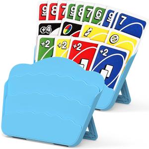 Tenyond Card Holders for Playing Cards - 2 Pack Playing Card Holder w/Foldable Stand for Stocking Stuffer, Travel Games, for Seniors, Little Hand or Arthritis Hand, UNO, Poker, Holidays Game Nights