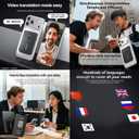 AI Voice Recorder, AI Language Translator, Support 140 Languages, DeviceGPT-5 Analysis, APP Control, for Lectures, Meetings, Calls