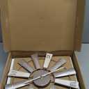 ZAZIWZ Farmhouse Home Signs with Windmill Clock Wall Decor Rustic Home Letters Wall Art for Living Room Kitchen Entryway Dining Room Bedroom (White)