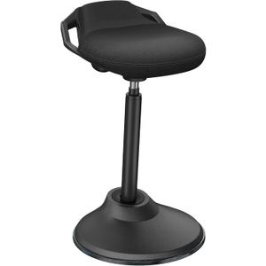 Standing Desk Chair, Adjustable Ergonomic Standing Stool, Swivel Sitting Balance Chair, Anti-Slip Bottom Pad