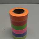 6 Pack Fluorescent Flagging Tape Assorted Colors, Non-Adhesive Plastic Ribbon Roll Outdoor, Marking Ribbon Tape for Tree, Trail, and Survey in Boundaries Hazardous Areas,Home Workplace (Multicolored)