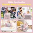 vocheer Sit Me Up Floor Seat for Baby Chair for Sitting Up Support Seat Sofa Plush Animal Shaped Baby Learning to Sit Chair for 3-24 Months Girls and Boys, PP Cotton Full Filling,Elephant