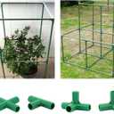16PCS Fitting 16MM 4 Types Stable Support Heavy Duty Greenhouse Frame Building Connector Suitable for Grape Trellis Sunscreen Shed Gardening