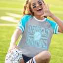 Football Shirt Women Game Day Shirts Football Team Fans Tee Sports Jersey Tops (Gray, M)