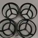 4Pcs Reusable Coffee Filter for 4-6 Cup Basket Machine, Nylon Mesh Coffee Filter Basket with Handle for Most Coffee Makers and Brewers
