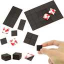Pre-Cut Magnet Tape Strip,Thin Magnetic Squares with Self Adhesive(576PCS 3/4" x 3/4"),Sticky Magnets for Classroom/Family Activities,Peel and Stick ONLY for Cards/Picture/Paper (20mil Magnet)