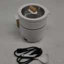 Audecook Hot Pot Electric with Steamer, 1.5L Portable Nonstick Rapid Noodles Cooker, Travel Electric Skillet with Dual Power Control for Ramen/Pasta/Soup/Steak/Egg/Oatmeal (White)