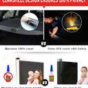 for Hyundai Santa Fe Cargo Cover 2019 2020 2021 2022 2023 for Hyundai Santa Fe Accessories Black Retractable Trunk Cover Security Shield Shade