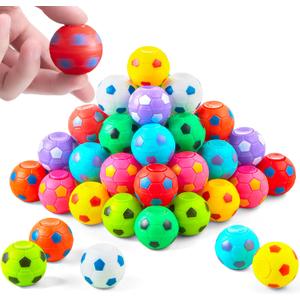JOYIN 72 Pack Soccer Fidget Spinners for Kids, Soccer Party Favors, Fidget Toys Bulk, Stress Balls, Goodie Bag Stuffers for Birthday Party, Treasure Box for Classroom