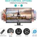 MT-VIKI 4K HDMI Matrix Switch 8X8 w/Web GUI & Audio Extraction w/Remote, 4K@30Hz, Rack Mount Switcher & Splitter, EDID, RS232, LAN Port, APP, Fit 1U 19'' Rack for Conference Room, Church, Bar