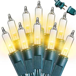 Joomer LED Clear Christmas Lights, 19.5FT 100 LED Warm White Christmas Tree Lights, Connectable Waterproof Mini String Lights Plug in for Indoor Outdoor Home Christmas Decoration