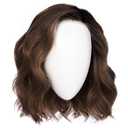 Dress Me Up Shoulder-Length Pageboy Layered and Wavy Wig by Hairuwear, Average Cap, GF4-6 Black Coffee