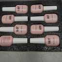 GAOY Jelly Gel Nail Polish Set, 8 Translucent Nude White Pink Brown Neutral Sheer Colors Kit for Salon and Nail Art DIY at Home, Dreamy Rose