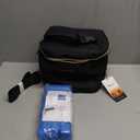 Mancro Breastmilk Cooler Bag with Ice Pack, Fits 6 Baby Bottles Up to 9 Ounce Insulated Baby Bottle Bag, Breast Milk Cooler on The go with Strap, Bottle Storage Bag for Nursing Mom Daycare, Black