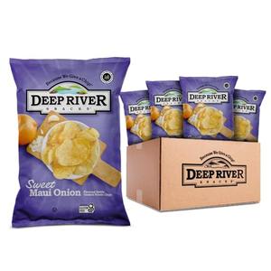 Deep River Snacks Sweet Maui Onion Kettle Cooked Potato Chips, 5 Ounce (Pack of 12) BB 03/16/26 