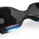 Hover-1 Helix Electric Hoverboard | 7MPH Top Speed, 4 Mile Range, 6HR Full-Charge, Built-In Bluetooth Speaker, Rider Modes: Beginner to Expert (Black)
