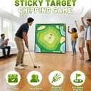 Bearwill Golf Chipping Game 70×70'', Outdoor Backyard Game Beach Golf Game for Adults, Large Chipping Mat with 32 Velcro Balls, Heavy-Duty Metal Base, Golf Gifts for Golfers