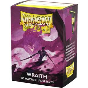Dragon Shield | Matte Dual Standard Size Card Sleeves | 100 CT - Smooth & Tough Premium TCG Sleeves - Compatible with Pokemon, Flesh & Blood, One Piece & Magic the Gathering | Wraith