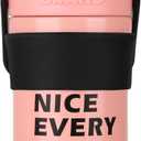 YCT Insulated Travel Coffee Cup 15 oz - Portable Stainless Steel Bottle - Spill Proof and Leak Proof - Reusable for Hot and Cold Beverages (Pink)