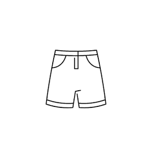 Blue Jean Shorts, Size Large 