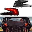 UTV Tail Lights for Can Am X3, Taillights Rear Brake Stop Light Compatible with Can-Am Maverick X3 Max XDS XRS X DS RS RC MR Turbo R RR 2017-2025 Accessories, Replace #710004744, Smoke Gray